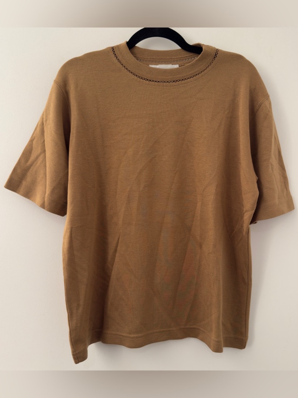 Vintage 1990s Cathy Daniels Brown Knit Sweater Blouse Top Size Medium M Crewneck